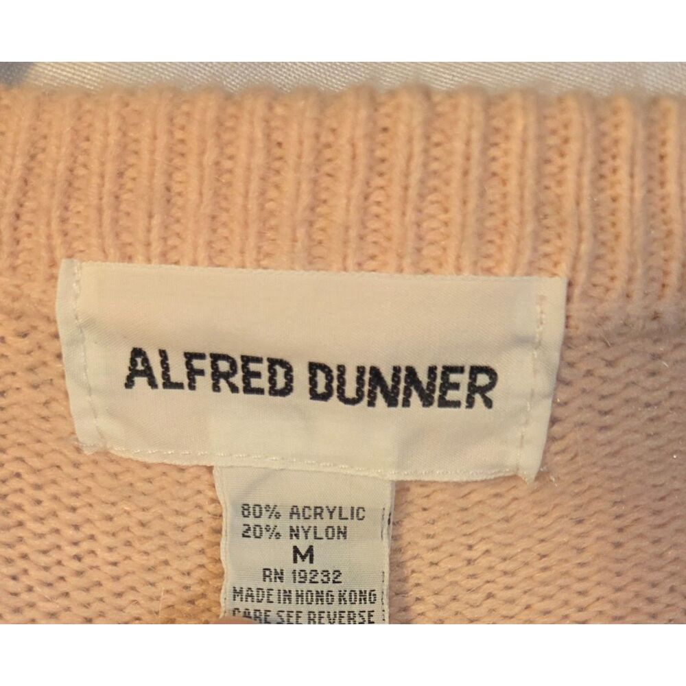 Vintage Alfred Dunner Floral Cardigan | Pastel Embroidered Knit | Size M - Picture 3 of 5